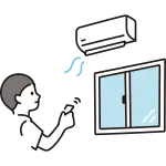Person Who Turns On The Air Conditioner SVG Icon